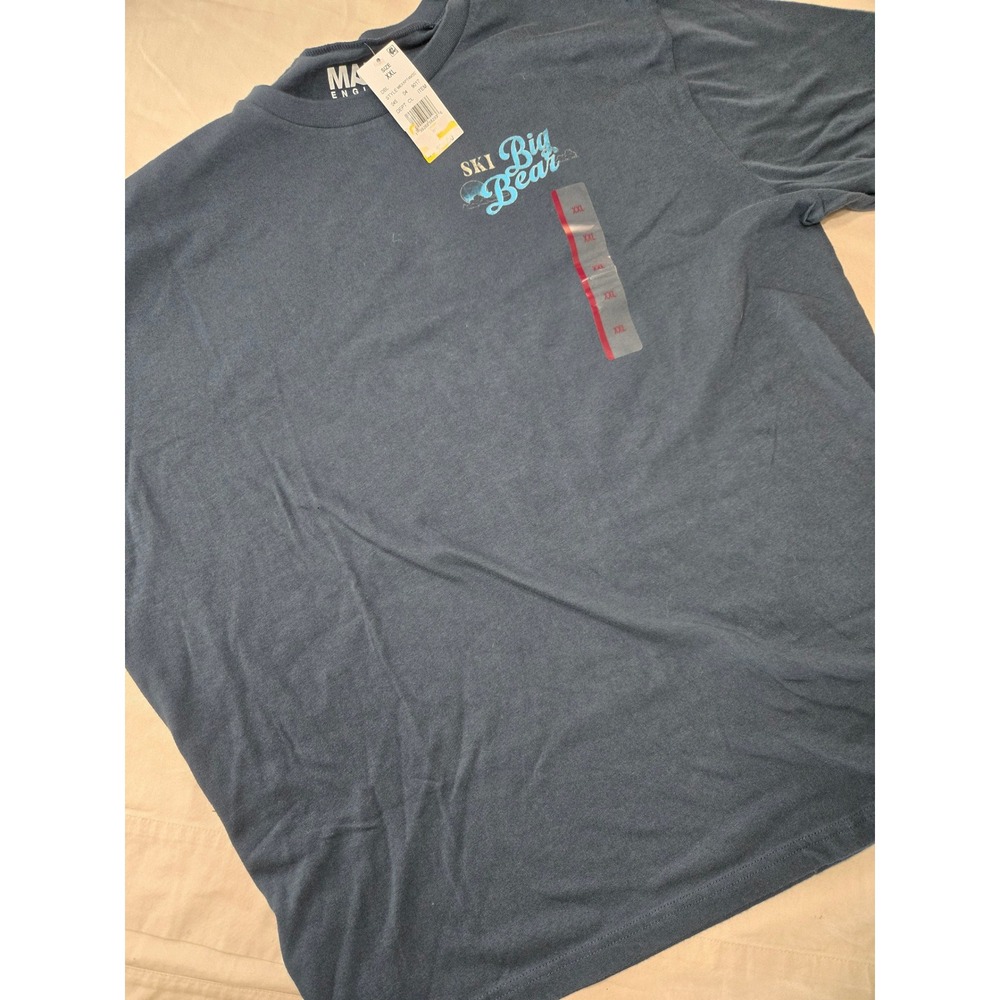 Mad Engine Ski Big Bear Winter Wonderland Graphic T-Shirt XXL  New MEXXPT4MSC